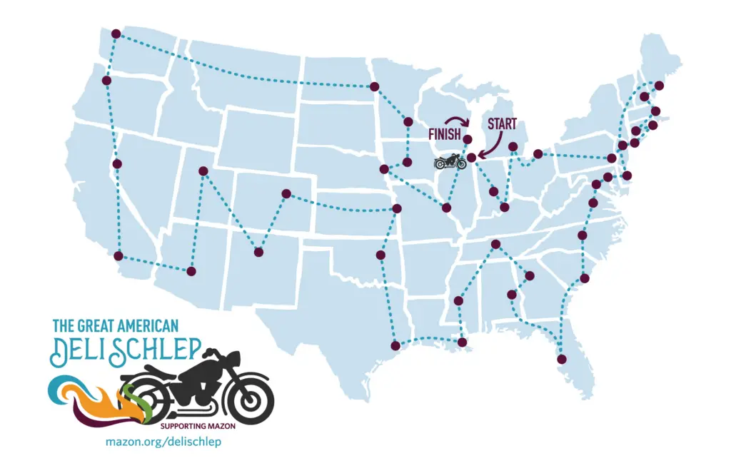 Map of delis